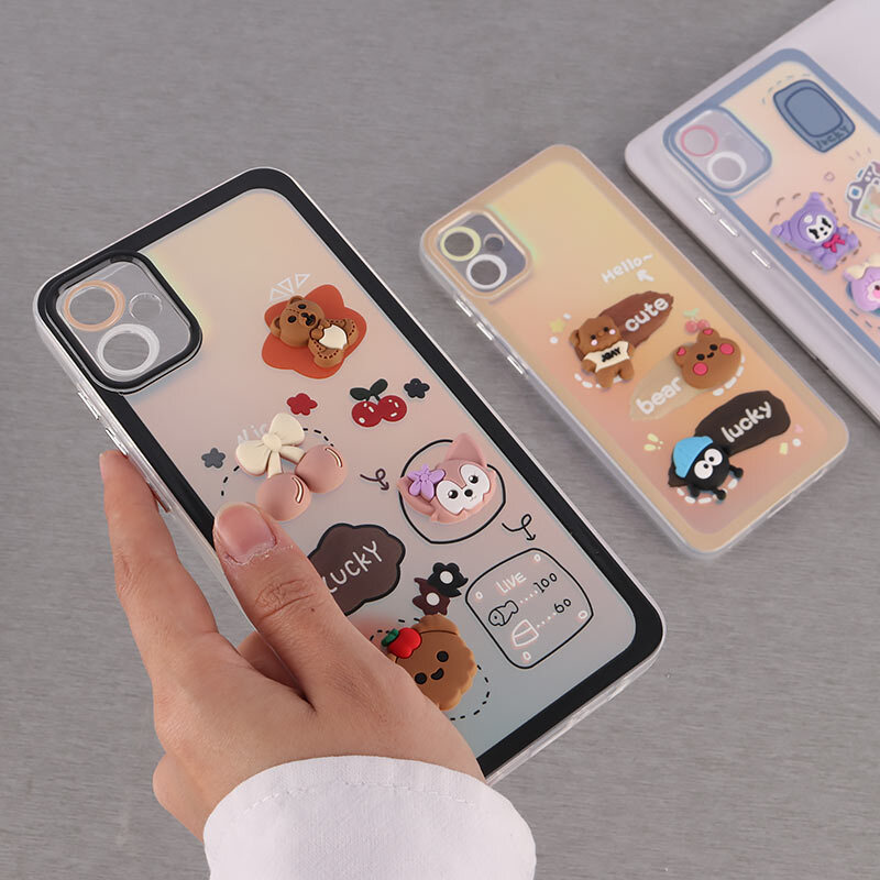 قاب هولوگرامی سامسونگ Galaxy A05 عروسکی برجسته محافظ لنزدار