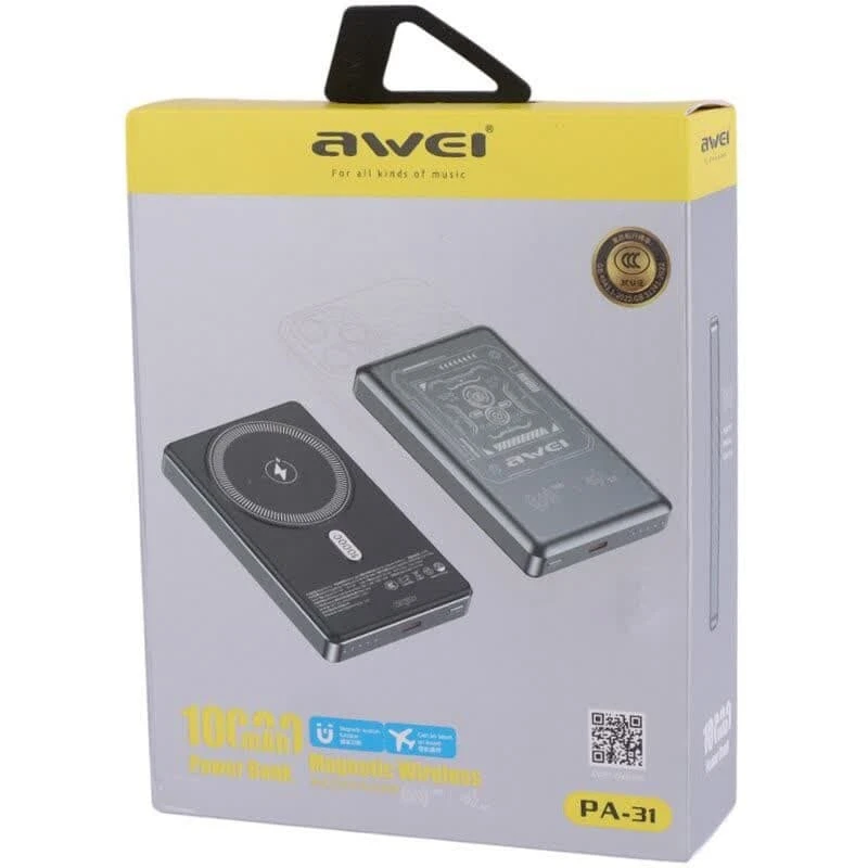 پاور بانک بی سیم فست شارژ اوی PA_31 20W ظرفیت 10000 میلی آمپر ساعت