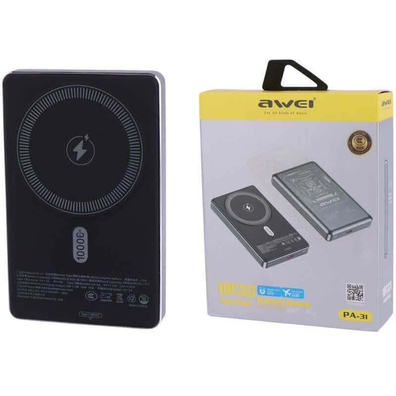 پاور بانک بی سیم فست شارژ اوی PA_31 20W ظرفیت 10000 میلی آمپر ساعت