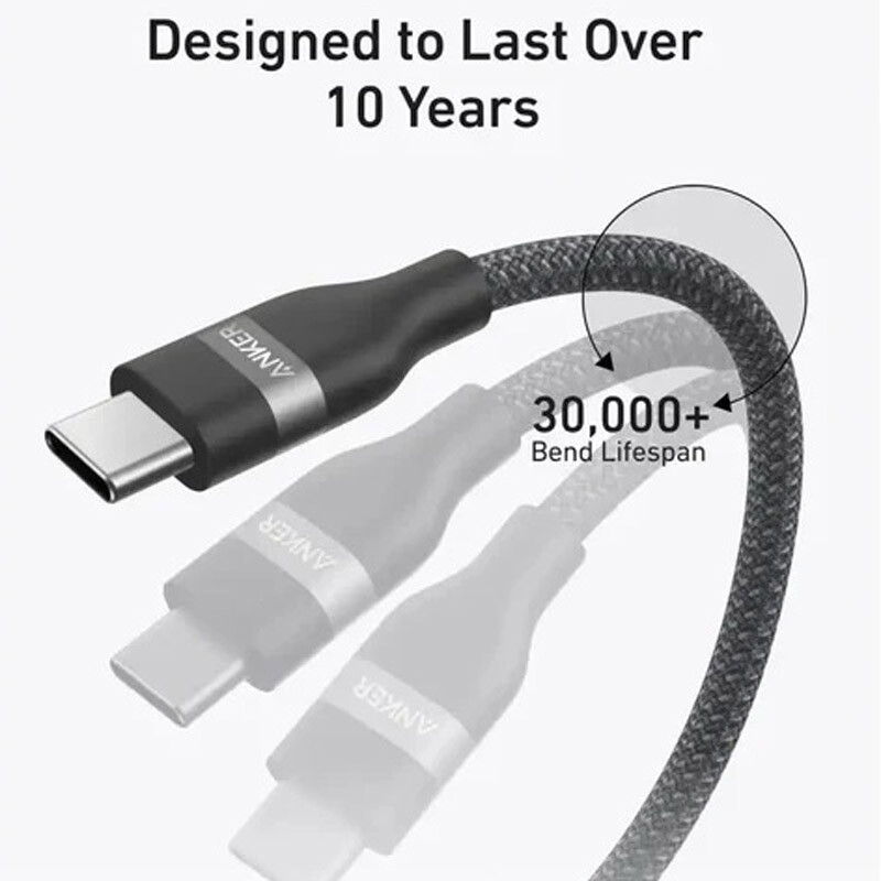 کابل تبدیل فست شارژ Anker A82E2 Type-C to Type-C PD 240W 1.8m
