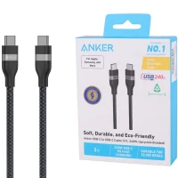 کابل تبدیل فست شارژ Anker A82E2 Type-C to Type-C PD 240W 1.8m