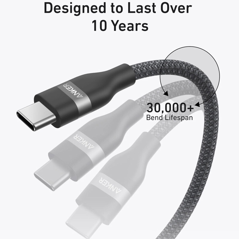 کابل تبدیل فست شارژ Anker A82E2 Type-C to Type-C PD 240W 1.8m
