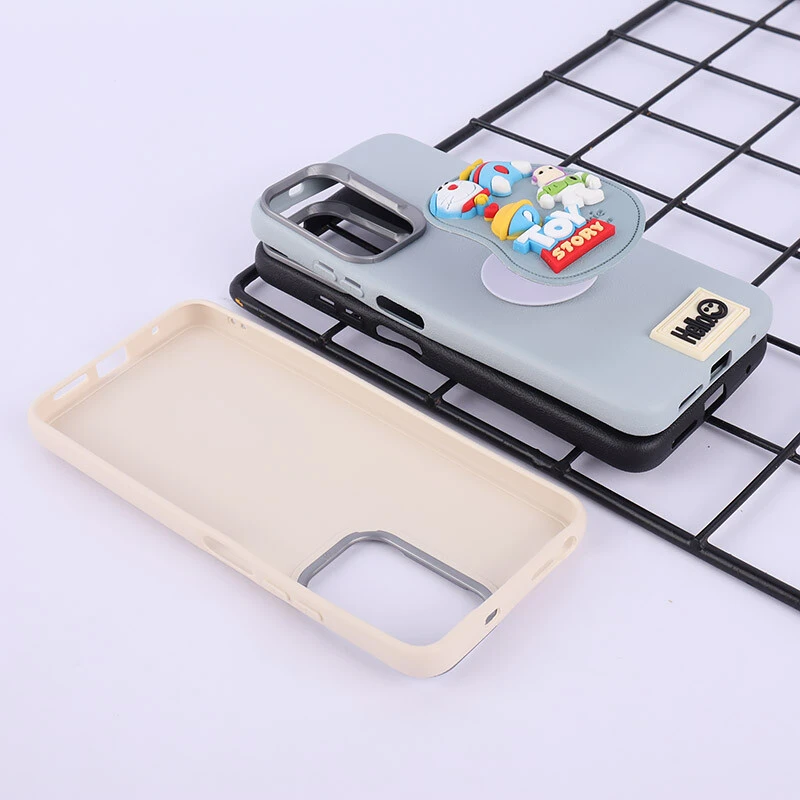 قاب چرمی ژله ای Leather شیائومی Redmi Note 12S پاپ سوکت دار