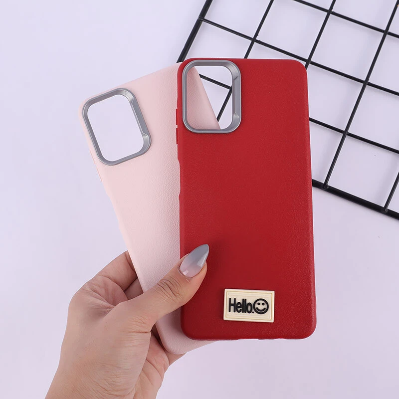 قاب چرمی ژله ای Leather سامسونگ Galaxy A06 پاپ سوکت دار