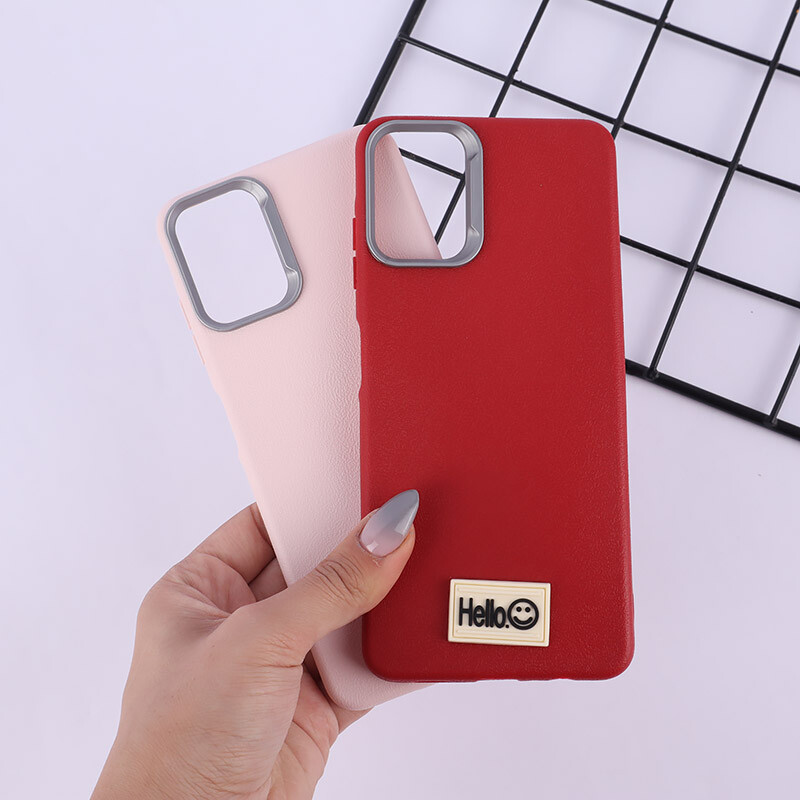 قاب چرمی ژله ای Leather سامسونگ Galaxy A06 پاپ سوکت دار