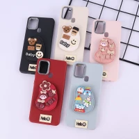 قاب چرمی ژله ای Leather سامسونگ Galaxy A21s پاپ سوکت دار
