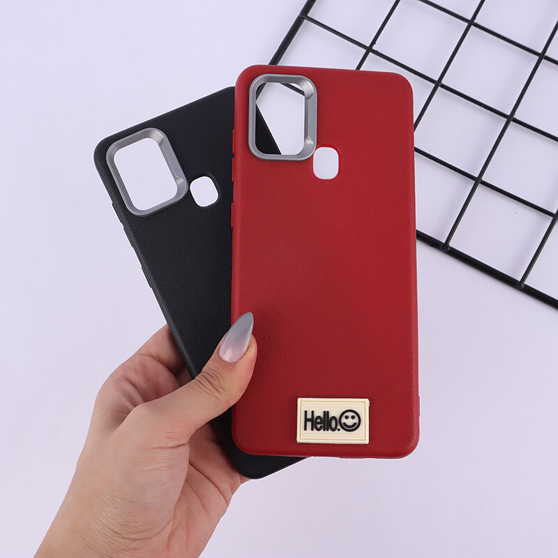 قاب چرمی ژله ای Leather سامسونگ Galaxy A21s پاپ سوکت دار