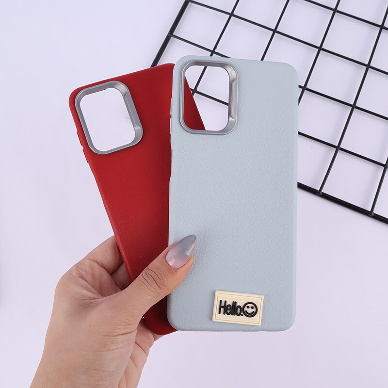 قاب چرمی ژله ای Leather سامسونگ Galaxy A12 / M12 پاپ سوکت دار