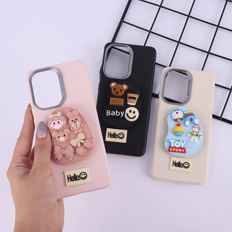 قاب چرمی ژله ای Leather شیائومی Poco X7 Pro پاپ سوکت دار