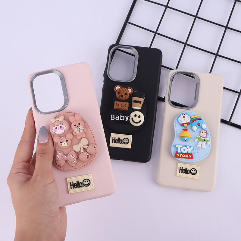 قاب چرمی ژله ای Leather شیائومی Poco X7 Pro پاپ سوکت دار