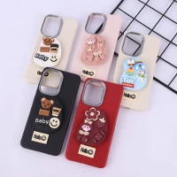 قاب چرمی ژله ای Leather شیائومی Poco X7 Pro پاپ سوکت دار