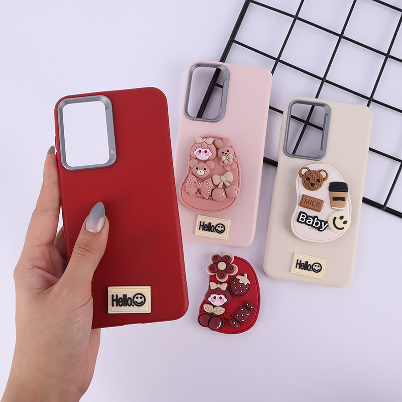 قاب چرمی ژله ای Leather سامسونگ Galaxy A26 پاپ سوکت دار