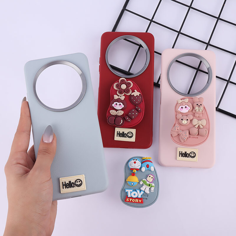 قاب چرمی ژله ای Leather شیائومی Redmi 14C / Poco C75 پاپ سوکت دار