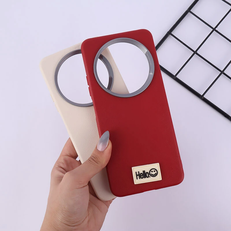 قاب چرمی ژله ای Leather شیائومی Redmi A4 / 14C / 14R / Poco C75 پاپ سوکت دار