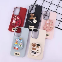 قاب چرمی ژله ای Leather سامسونگ Galaxy A36 پاپ سوکت دار