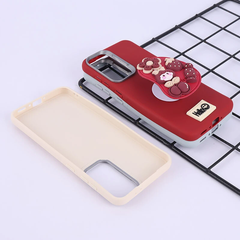 قاب چرمی ژله ای Leather سامسونگ Galaxy A56 پاپ سوکت دار