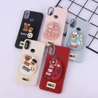 قاب چرمی ژله ای Leather سامسونگ Galaxy A10s پاپ سوکت دار