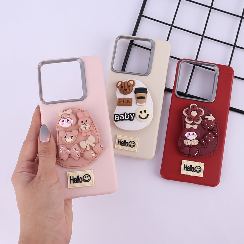 قاب چرمی ژله ای Leather شیائومی Redmi Note 14 پاپ سوکت دار