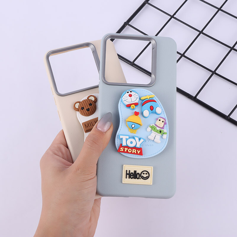 قاب چرمی ژله ای Leather شیائومی Redmi Note 14 پاپ سوکت دار