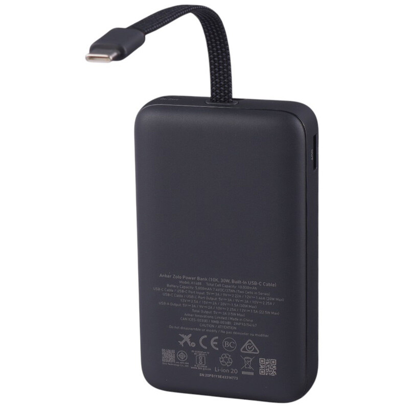 پاوربانک فست شارژ انکر A1688 30W ظرفیت 10000 میلی آمپر ساعت