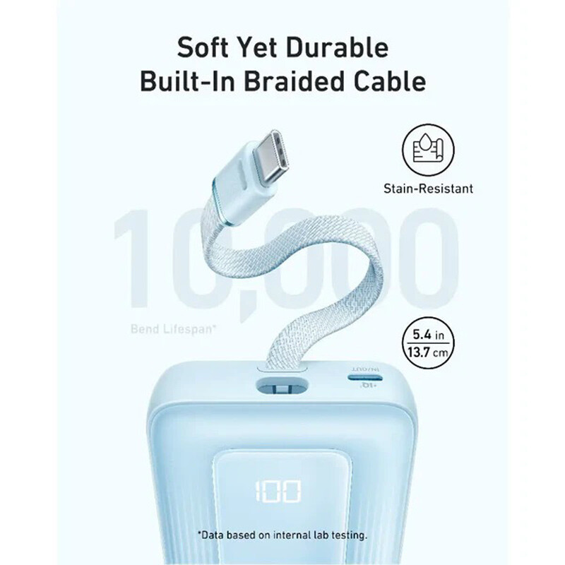 پاوربانک فست شارژ انکر A1688 30W ظرفیت 10000 میلی آمپر ساعت