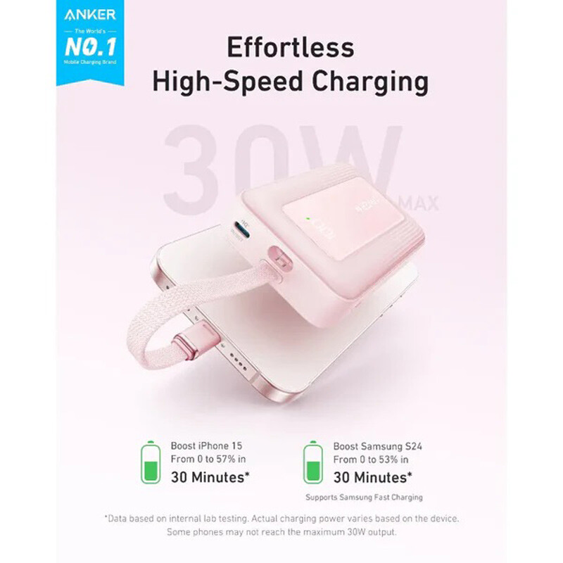 پاوربانک فست شارژ انکر A1688 30W ظرفیت 10000 میلی آمپر ساعت