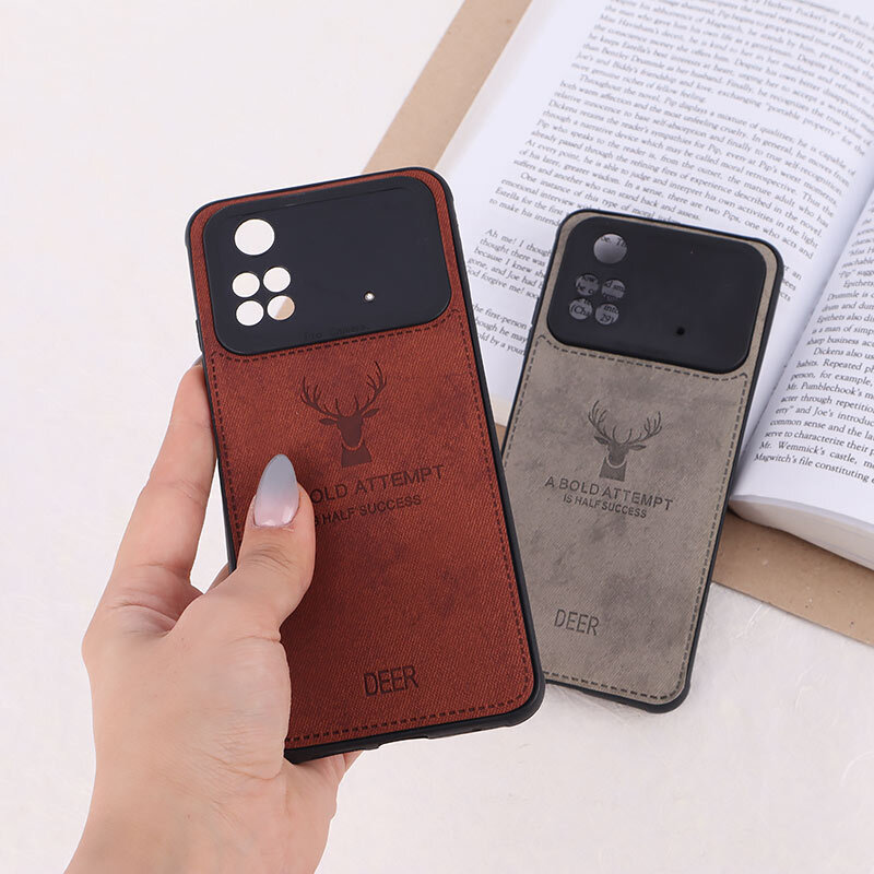 قاب چرمی A Bold Attempt شیائومی Poco M4 Pro محافظ لنزدار