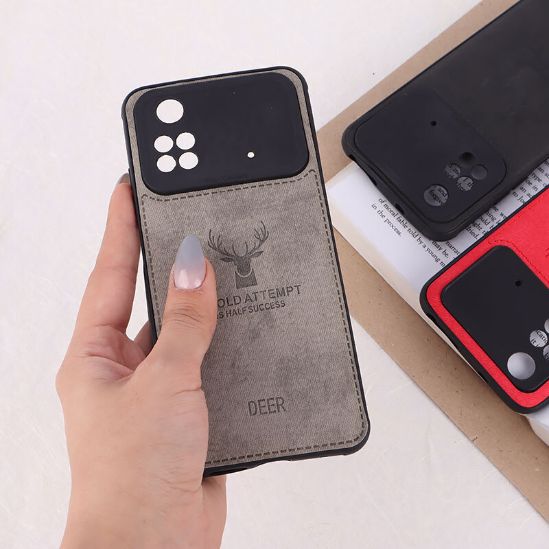 قاب چرمی A Bold Attempt شیائومی Poco M4 Pro محافظ لنزدار