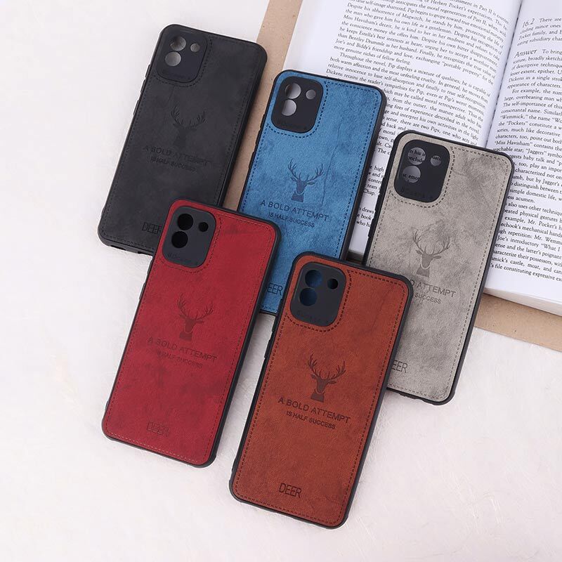 قاب چرمی A Bold Attempt سامسونگ Galaxy A03 محافظ لنزدار