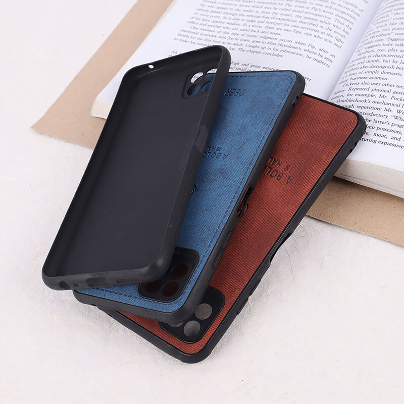 قاب چرمی A Bold Attempt سامسونگ Galaxy A22 5G محافظ لنزدار