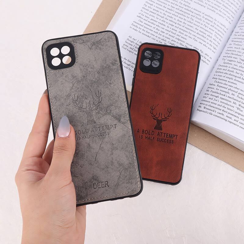 قاب چرمی A Bold Attempt سامسونگ Galaxy A22 5G محافظ لنزدار