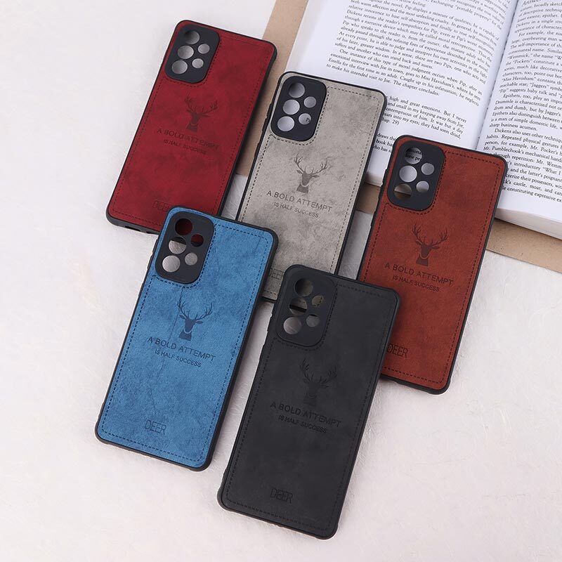 قاب چرمی A Bold Attempt سامسونگ Galaxy A73 محافظ لنزدار