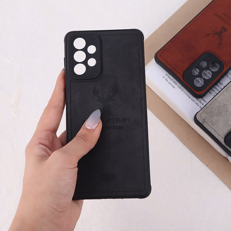 قاب چرمی A Bold Attempt سامسونگ Galaxy A73 محافظ لنزدار