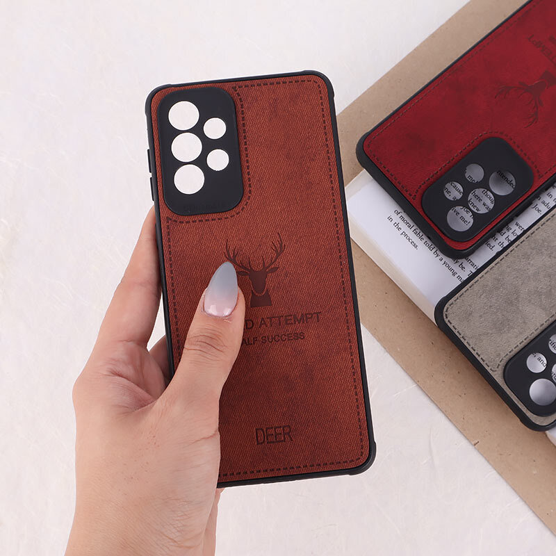 قاب چرمی A Bold Attempt سامسونگ Galaxy A33 5G محافظ لنزدار