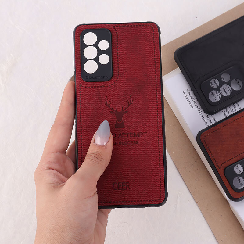 قاب چرمی A Bold Attempt سامسونگ Galaxy A52 / A52s محافظ لنزدار