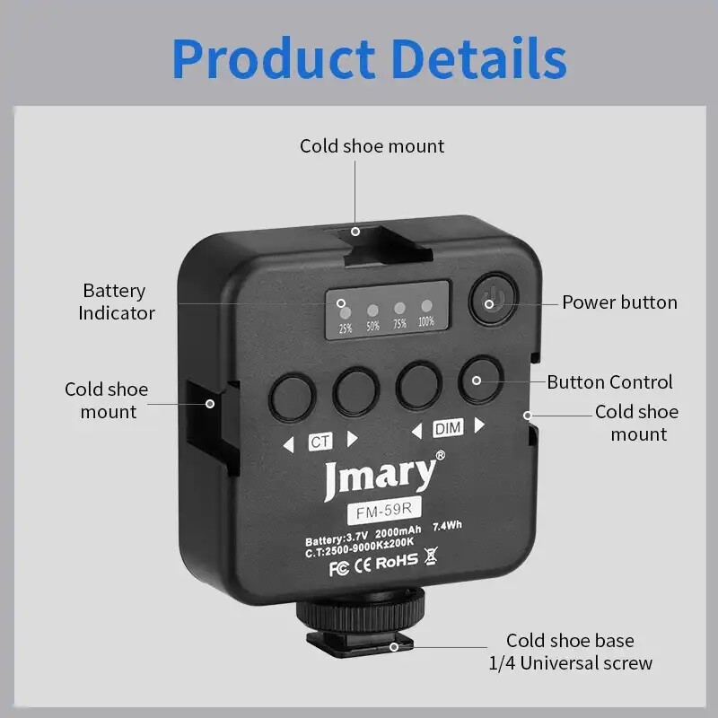نور ثابت ال ای دی Jmary FM-59R