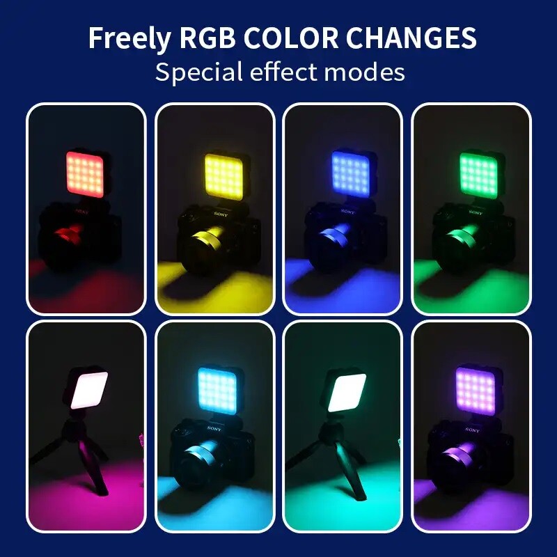 نور ثابت ال ای دی شارژی جی ماری مدل Jmary FM-69RGB