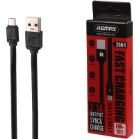 کابل کوتاه میکرو یو اس بی فست شارژ Remax FM-101 2.1A 25cm