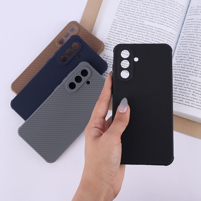 قاب ژله ای سامسونگ Galaxy A36 طرح سیلیکون کربنی محافظ لنزدار