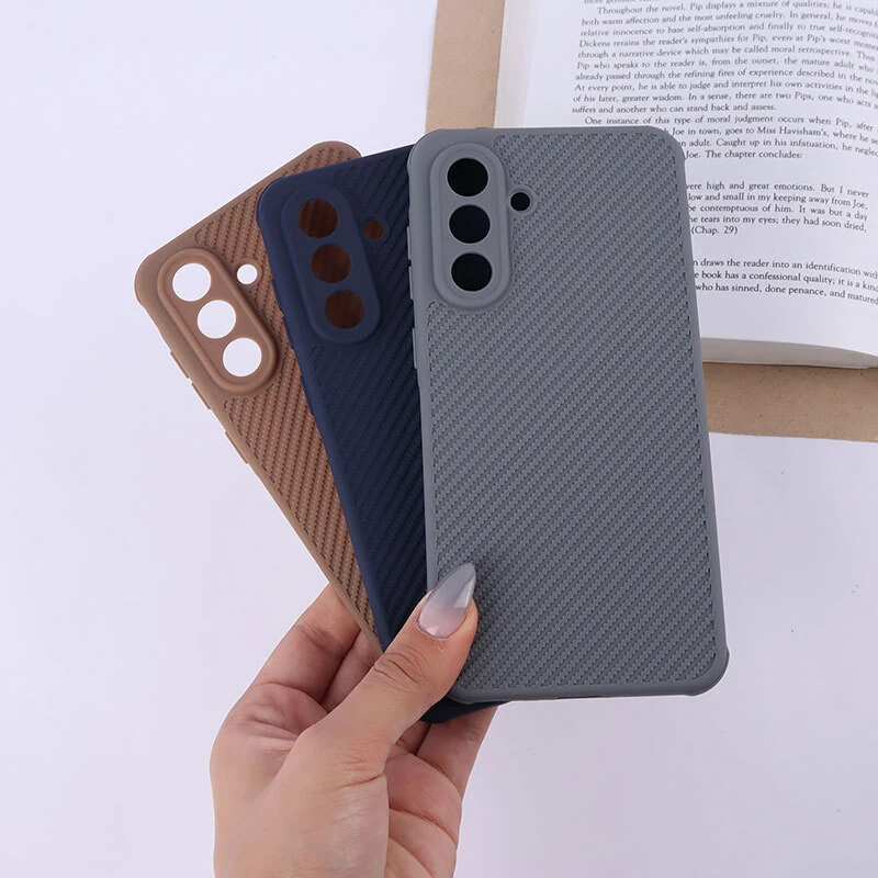 قاب ژله ای سامسونگ Galaxy A36 طرح سیلیکون کربنی محافظ لنزدار