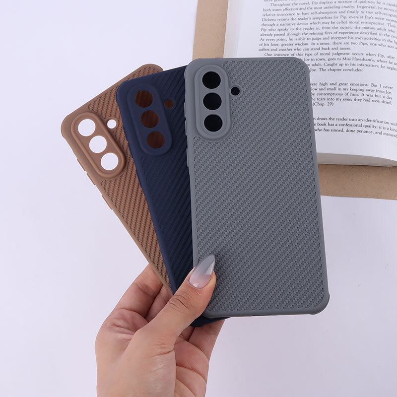 قاب ژله ای سامسونگ Galaxy A36 طرح سیلیکون کربنی محافظ لنزدار