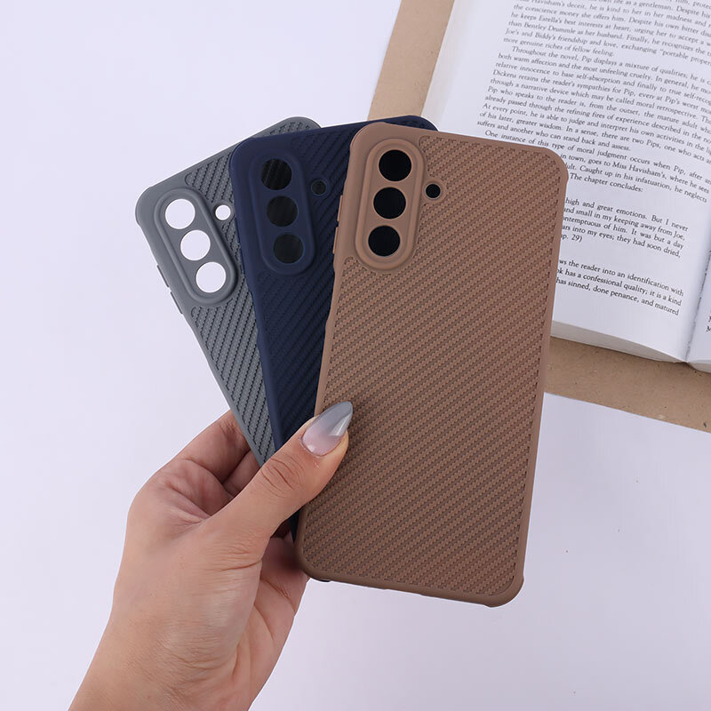قاب ژله ای سامسونگ Galaxy A26 طرح سیلیکون کربنی محافظ لنزدار