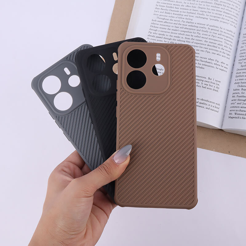 قاب ژله ای شیائومی Redmi Note 14 طرح سیلیکون کربنی محافظ لنزدار
