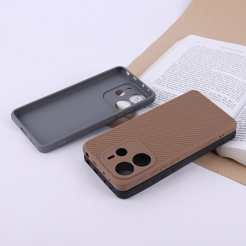 قاب ژله ای شیائومی Redmi Note 14 طرح سیلیکون کربنی محافظ لنزدار