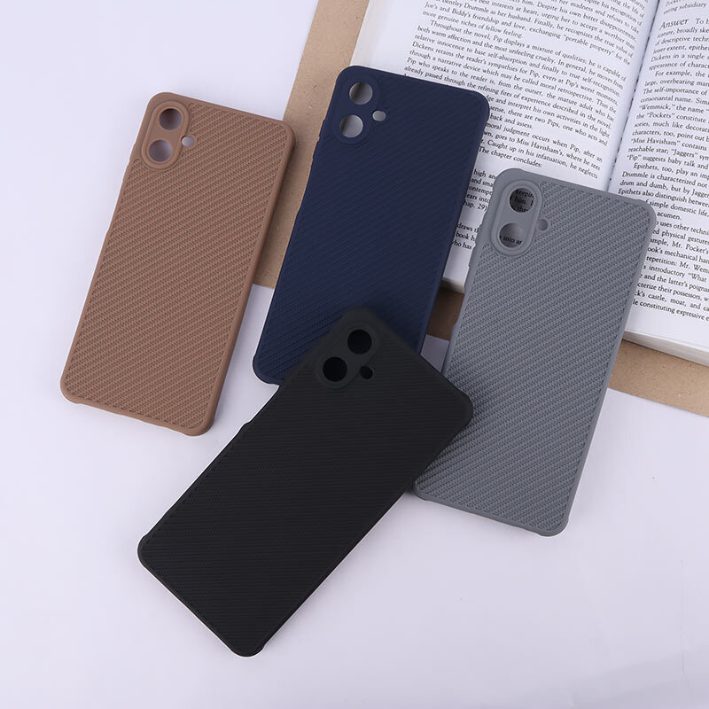 قاب ژله ای سامسونگ Galaxy A06 طرح سیلیکون کربنی محافظ لنزدار