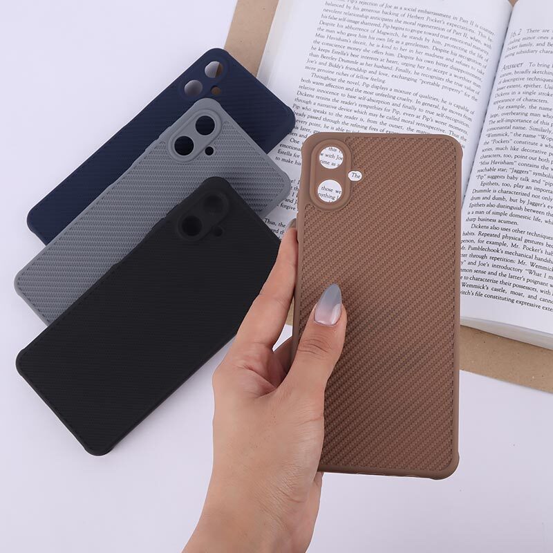قاب ژله ای سامسونگ Galaxy A06 طرح سیلیکون کربنی محافظ لنزدار