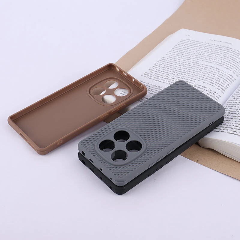 قاب ژله ای شیائومی Redmi Note 14 Pro 4G طرح سیلیکون کربنی محافظ لنزدار