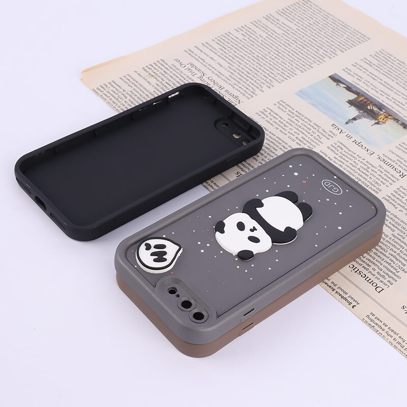 قاب سولید آیفون iPhone 7 Plus / 8 Plus برجسته محافظ لنزدار