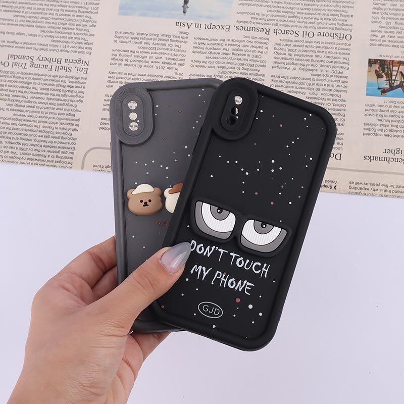 قاب سولید آیفون iPhone X / XS برجسته محافظ لنزدار