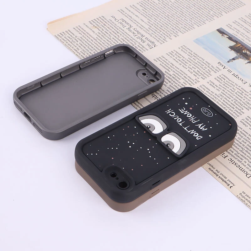 قاب سولید آیفون iPhone 7 / 8 / SE 2020 برجسته محافظ لنزدار
